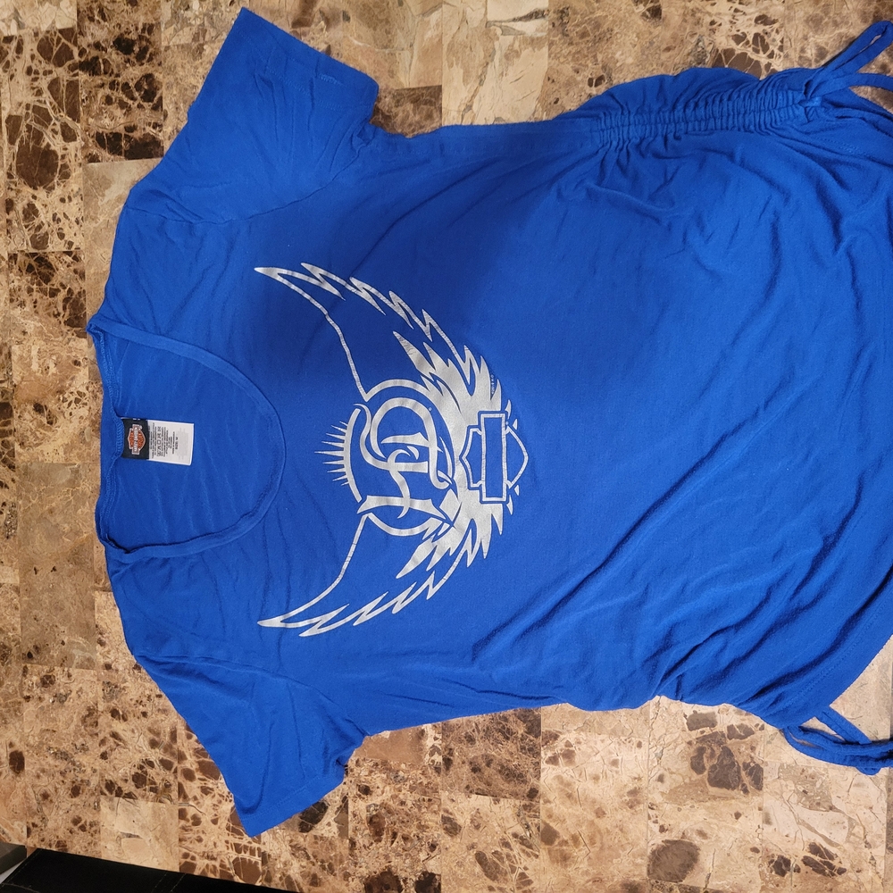 Harley-Davidson Blue Short Sleeve Tee